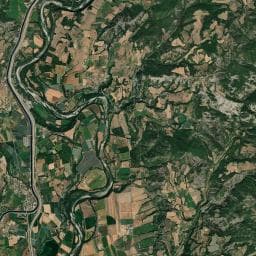 Vue aérienne des environs de Camping de Vaumeilh