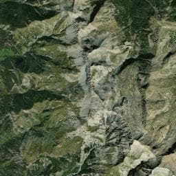 Vue aérienne des environs de Cabane du col de Mariaud