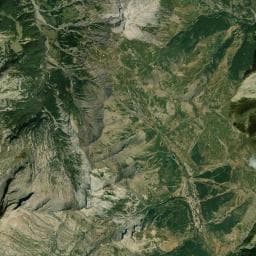 Vue aérienne des environs de Cabane pastorale du Ceï