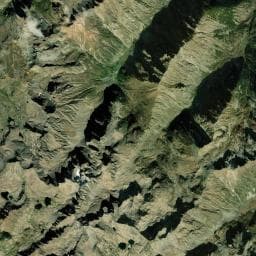 Vue aérienne des environs de Abri du plan de Ténibre