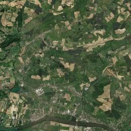 Vue aérienne des environs de Camping Le Moulin de Mellet