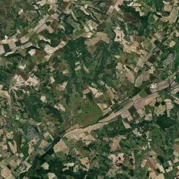 Vue aérienne des environs de Aire de Camping Car - Vignals Lauzerte