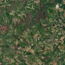 Vue aérienne des environs de Camping Le Faillal