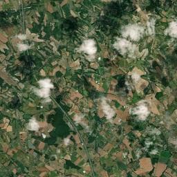 Vue aérienne des environs de Aire de camping-car à Montalzat