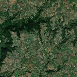 Vue aérienne des environs de Chambre d'hôte - La cabane en bord de rivière