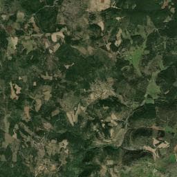 Vue aérienne des environs de Camping La Combe