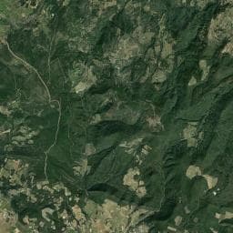 Vue aérienne des environs de Camping Cabaresse