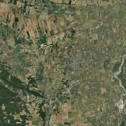 Vue aérienne des environs de Aire de repos à Sainte-Cécile-les-Vignes