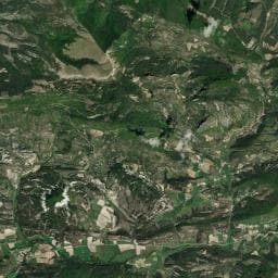 Vue aérienne des environs de Cabane Laugier