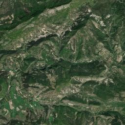 Vue aérienne des environs de La Lavande Bleue