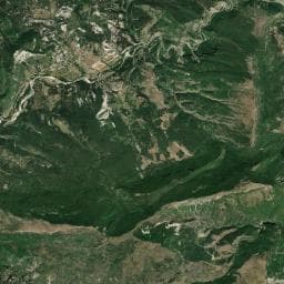 Vue aérienne des environs de Cabane du Jas Girard