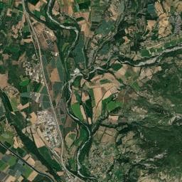 Vue aérienne des environs de Aire de Camping-Car à la ferme le Domaine d'Aimel