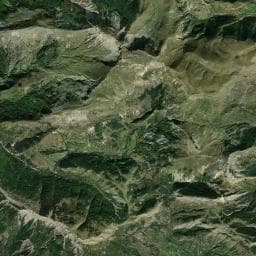 Vue aérienne des environs de Vieille cabane de Chine
