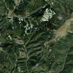 Vue aérienne des environs de Gîte de Flagustelle