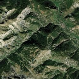 Vue aérienne des environs de Abri d'Anelle