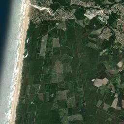 Vue aérienne des environs de Camping La Maïade, Ushuaïa Villages