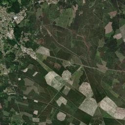 Vue aérienne des environs de Camping La Lande