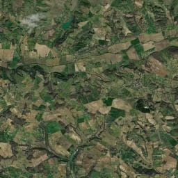 Vue aérienne des environs de Aire de camping-car à Perville