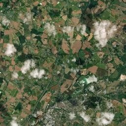 Vue aérienne des environs de Camping municipal La Piboulette