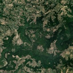 Vue aérienne des environs de Camping La Prade