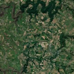 Vue aérienne des environs de Le Glandou