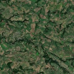 Vue aérienne des environs de Aire naturelle de camping