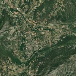 Vue aérienne des environs de Aire de camping-car à La Roque-Alric