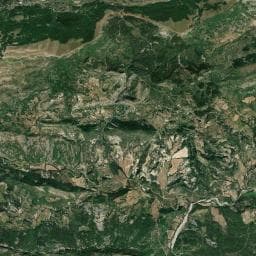 Vue aérienne des environs de Gîte forestier de Couais