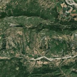 Vue aérienne des environs de Camping "Les randonneurs"