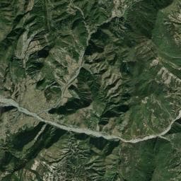 Vue aérienne des environs de Camping Municipal de La Javie