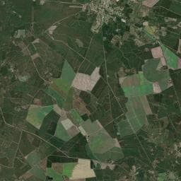 Vue aérienne des environs de Domaine Landes Vertes