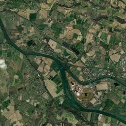 Vue aérienne des environs de Aire de Camping-Cars de Donzac