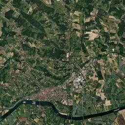 Vue aérienne des environs de Aire de camping-car à Les Barthes