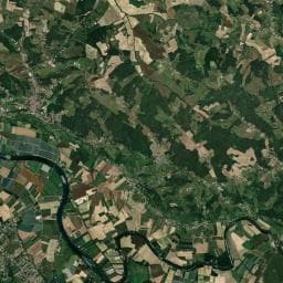 Vue aérienne des environs de Camping du Lac