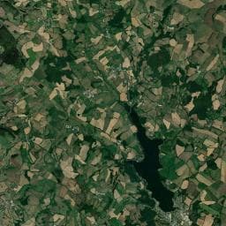 Vue aérienne des environs de Camping Vacances Yaloer