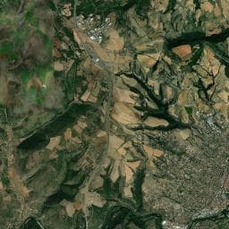 Vue aérienne des environs de Aire du Viaduc de Millau