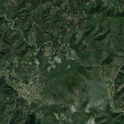 Vue aérienne des environs de Camping La Foret