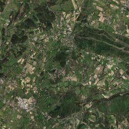 Vue aérienne des environs de Bivouac à Saint-Hippolyte-de-Caton