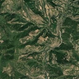 Vue aérienne des environs de Camping de Fontliesse