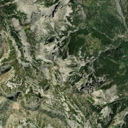 Vue aérienne des environs de Cabane de Bressenge