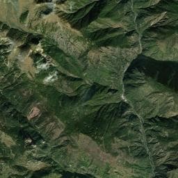 Vue aérienne des environs de Abri en tôle de Valabres