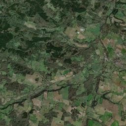 Vue aérienne des environs de Camping Naturiste du Lac de Lislebonne