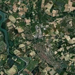 Vue aérienne des environs de Aire de camping-car Castelsarrasin