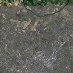 Vue aérienne des environs de Camping municipal