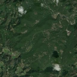 Vue aérienne des environs de Camping Filament