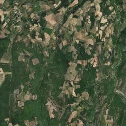 Vue aérienne des environs de Le Puits