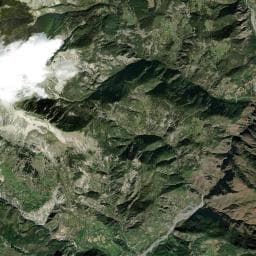 Vue aérienne des environs de Cabane de Lavare