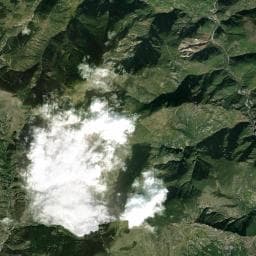 Vue aérienne des environs de Aire de camping-car à Pierlas