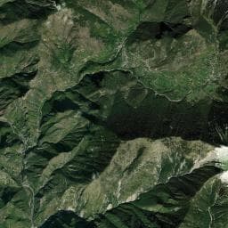 Vue aérienne des environs de Gîte d'étape les Marmottes