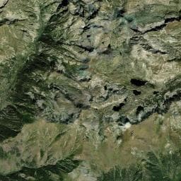 Vue aérienne des environs de Refuge des Merveilles